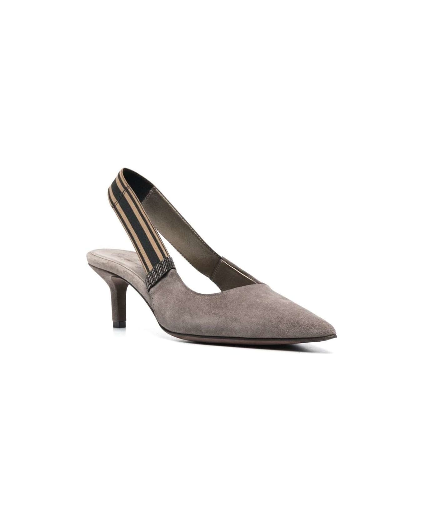 Pointed Toe Suede Pumps - 2