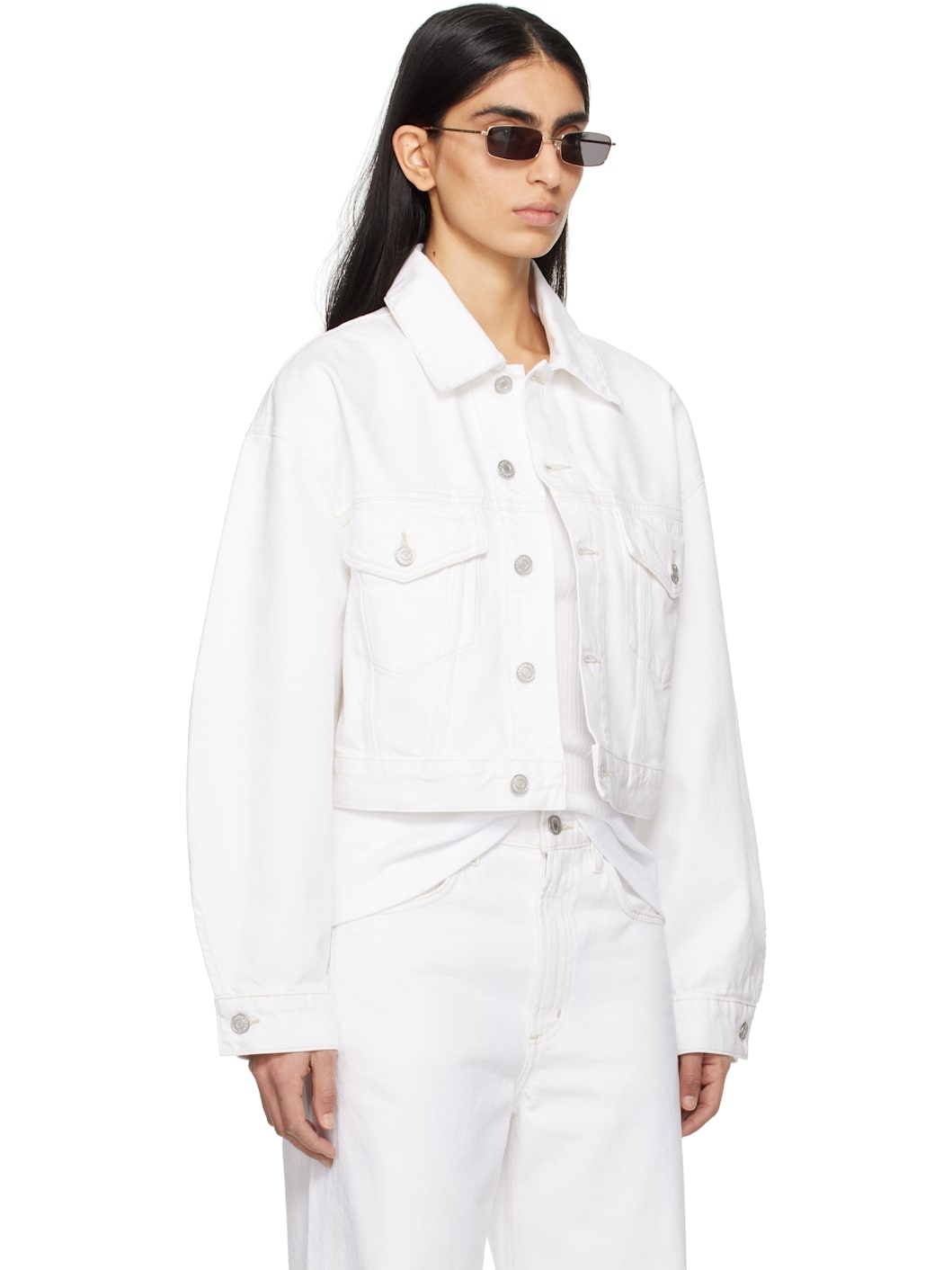 White Palmer Denim Jacket - 2