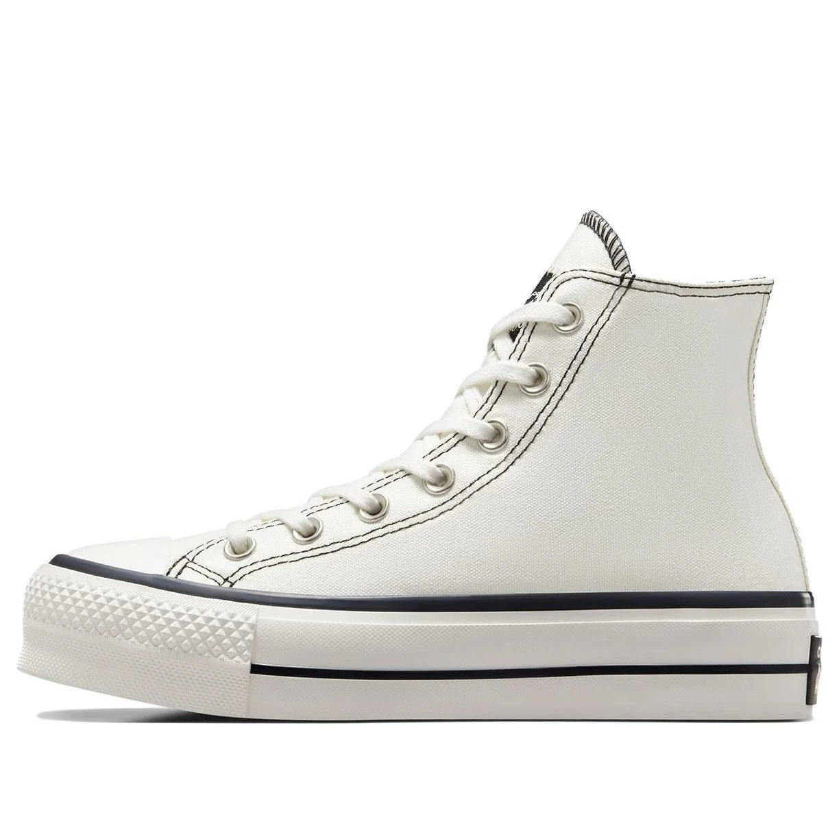 (WMNS) Converse Chuck Taylor All Star Lift Platform Hi Shoes 'White Black' A07113C - 1