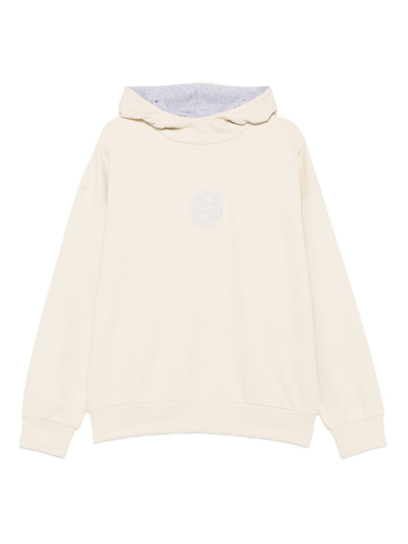 floral-embroidered hoodie 1