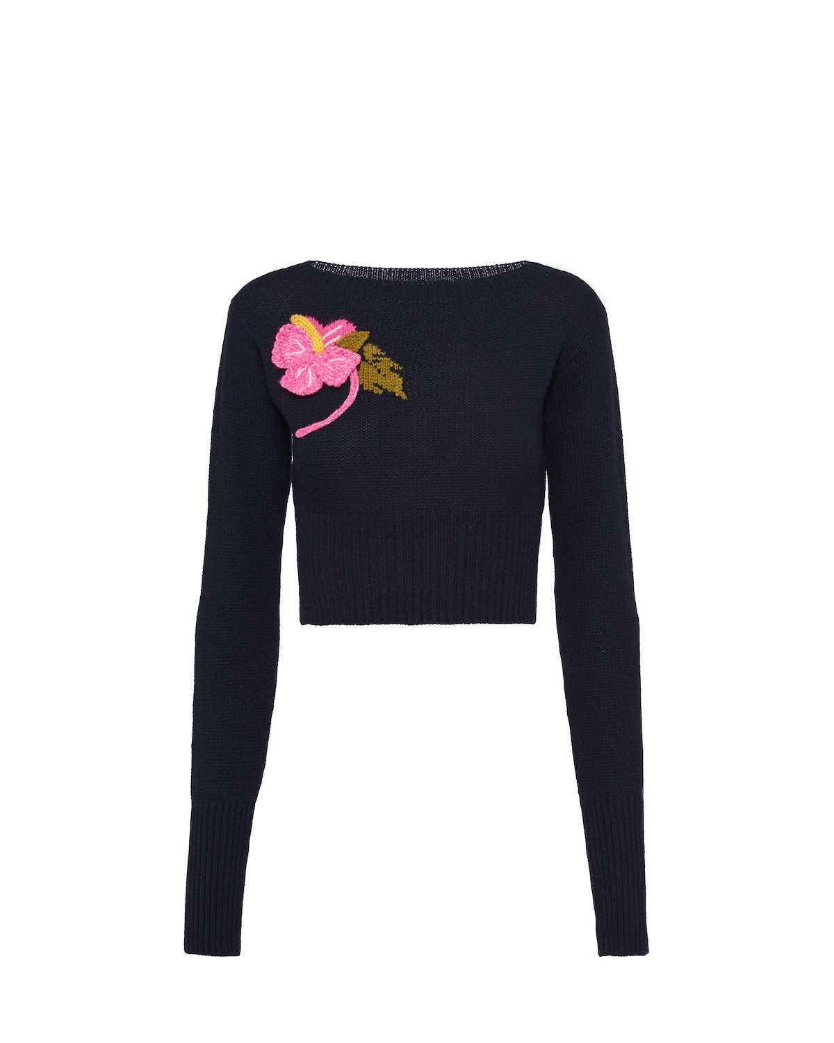 Wool and cashmere crew-neck sweater - 1