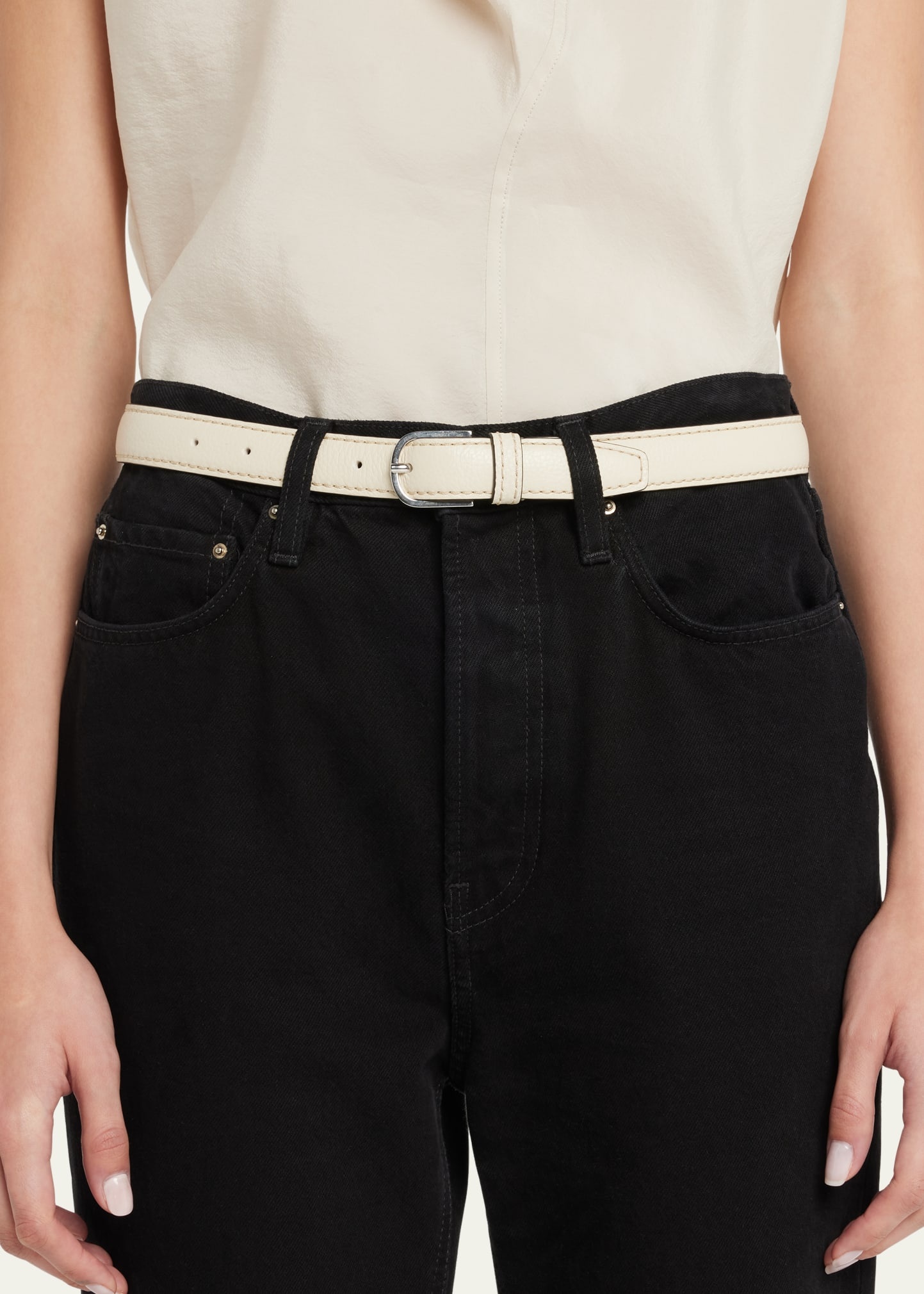 Slim Trouser Leather Belt - 2
