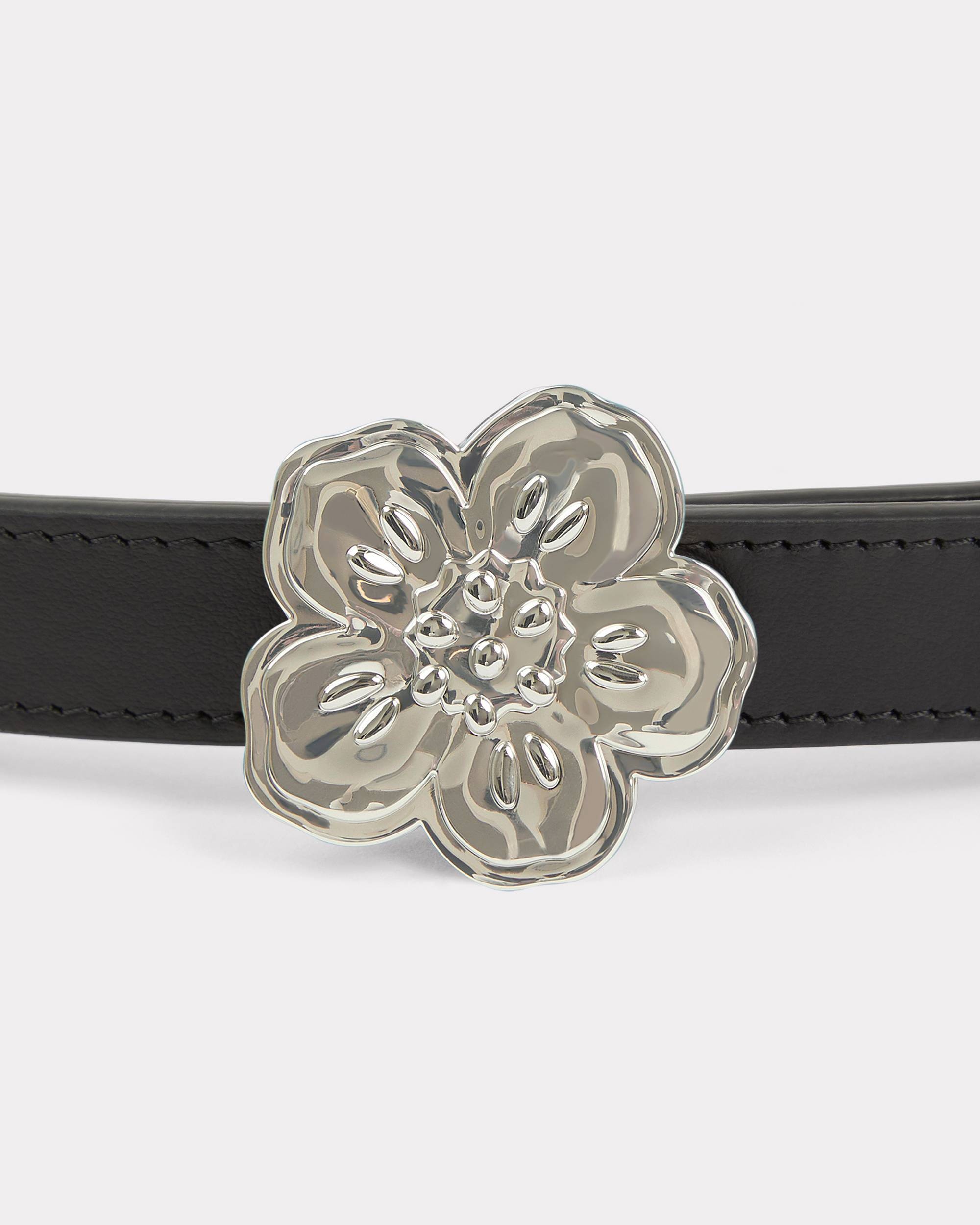 'BOKE FLOWER' leather reversible belt - 3