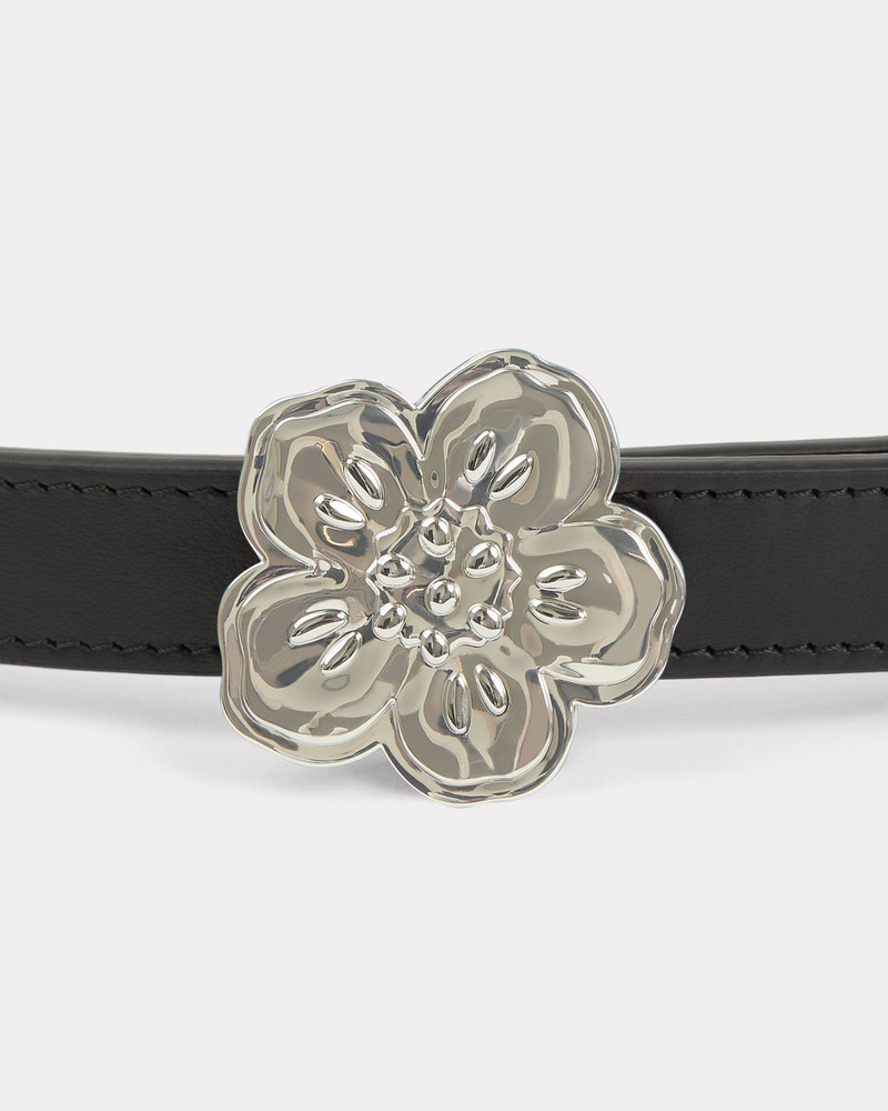 'BOKE FLOWER' leather reversible belt 3