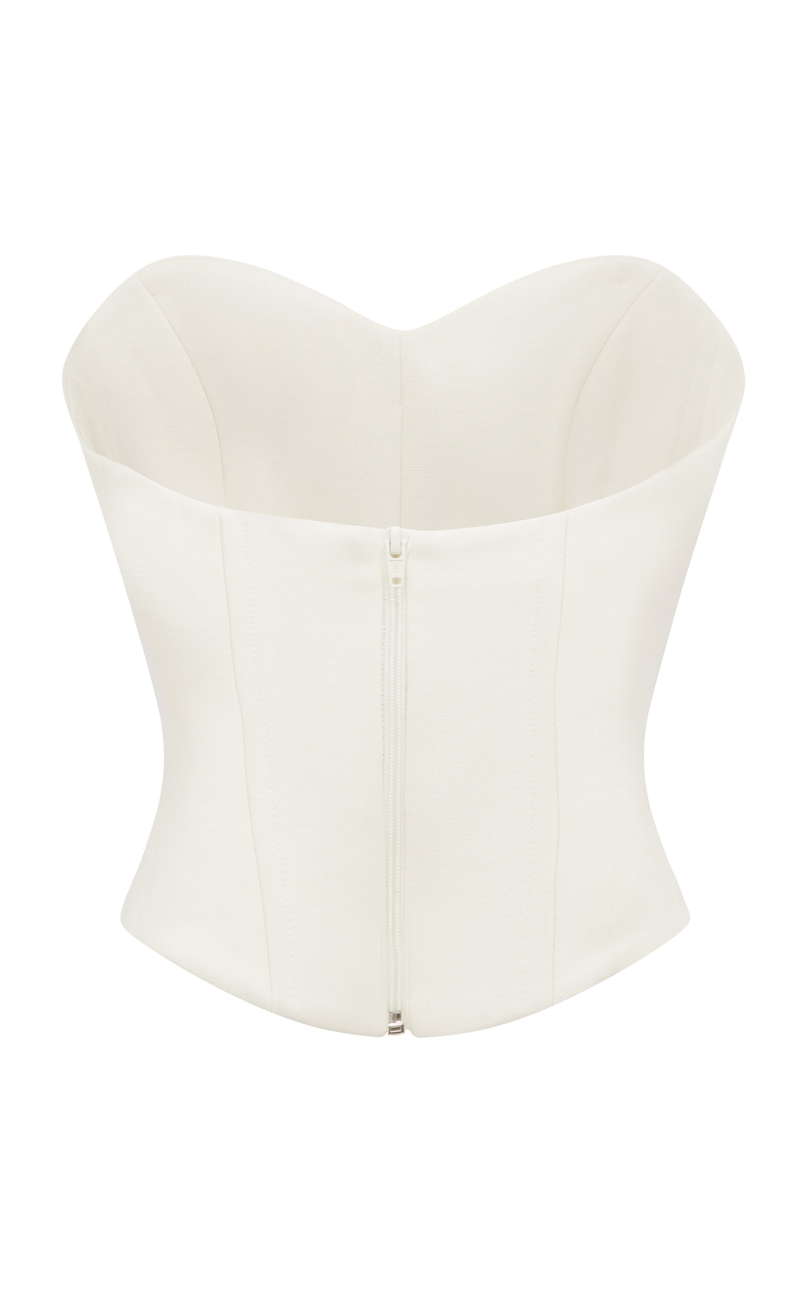 Wool Suiting Corset Top off-white - 3