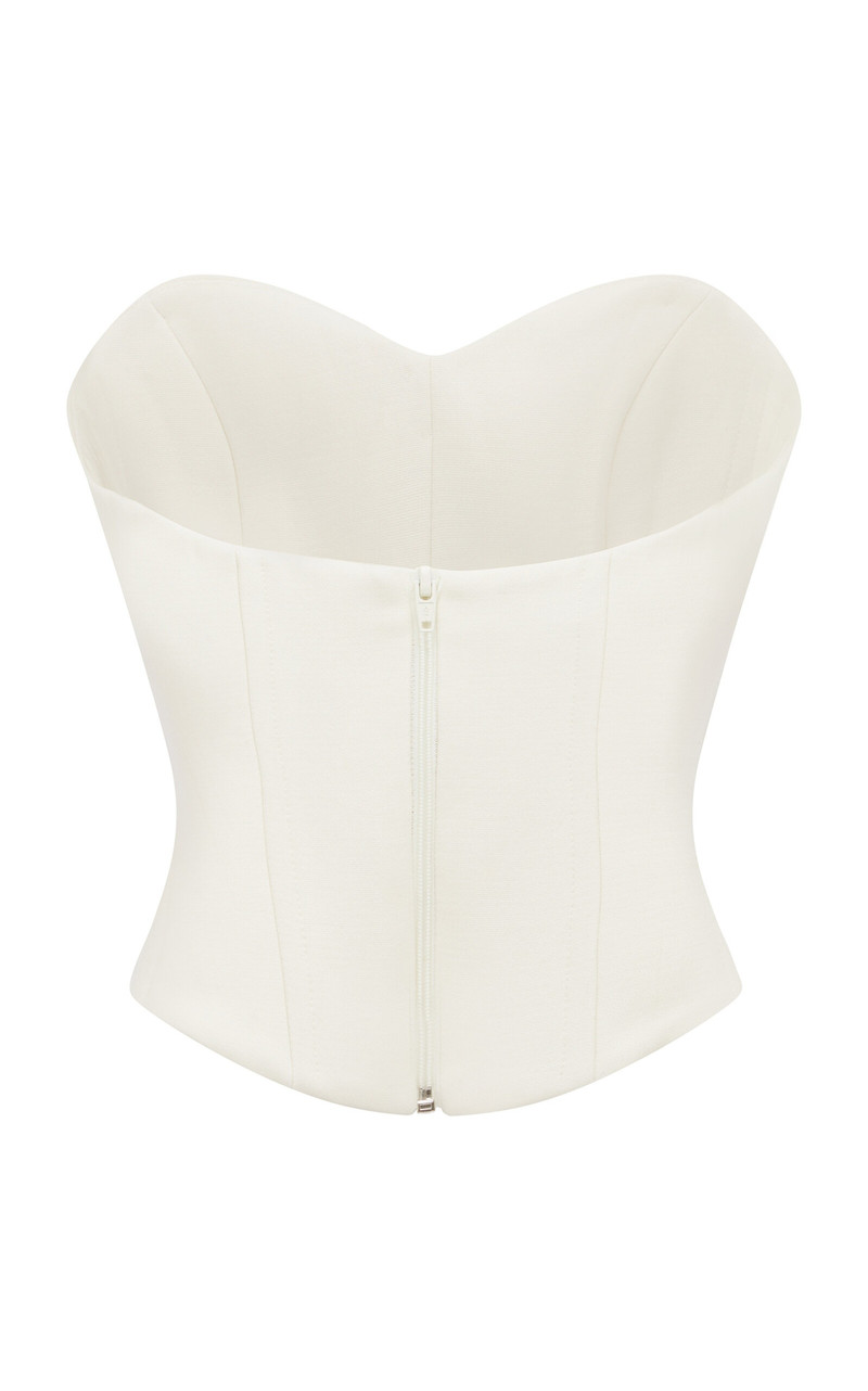 Wool Suiting Corset Top off-white 3