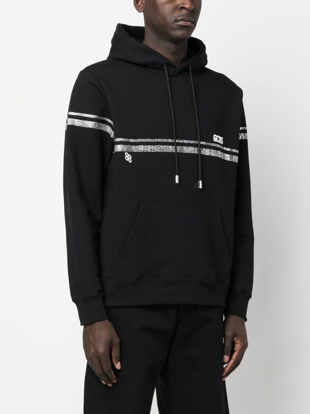 crystal-embellished hoodie - 3