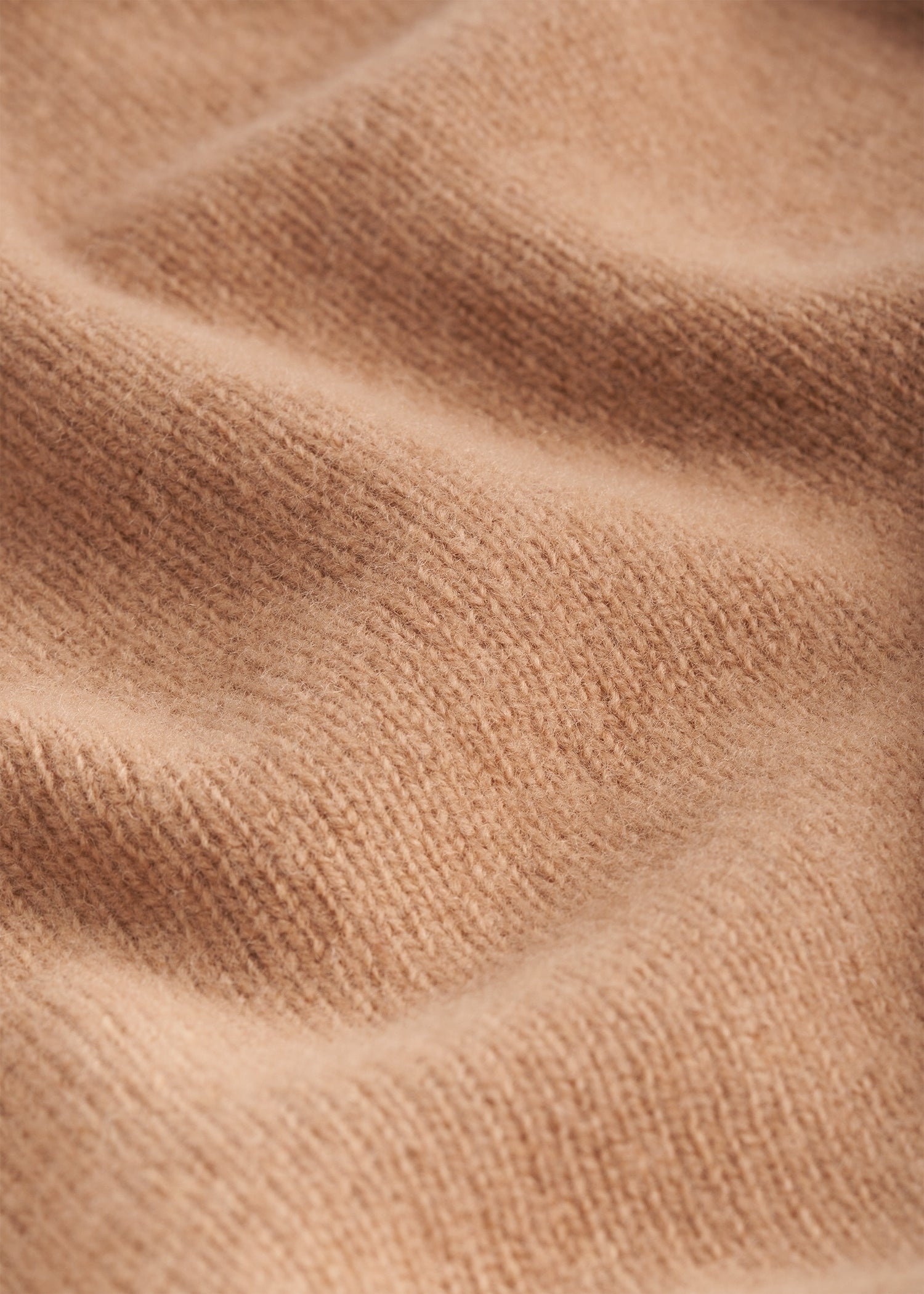 Triangle wool cashmere scarf camel - 4