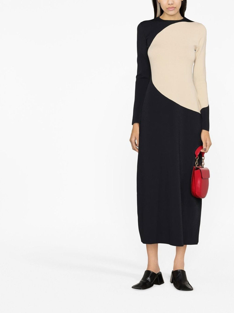 TORY BURCH colour-block midi dress outlook