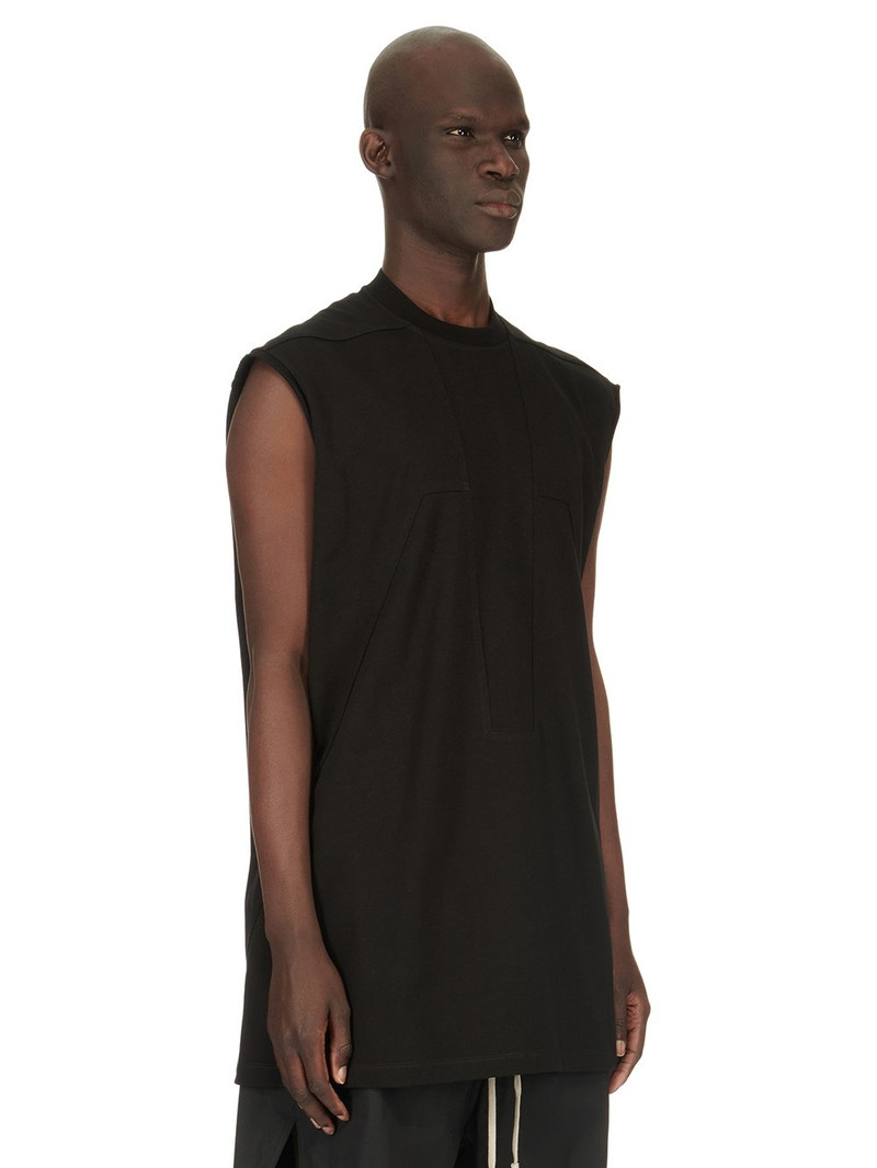 Rick Owens Spintered Tarp cotton tank top outlook