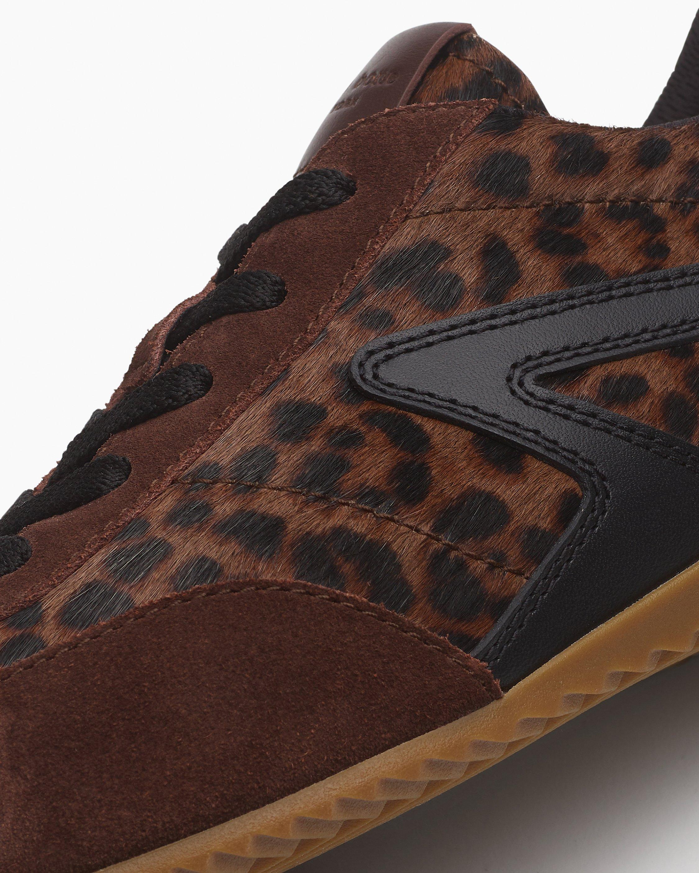 Ultra Slim Retro Runner Sneakers
Leopard Calf Hair - 6