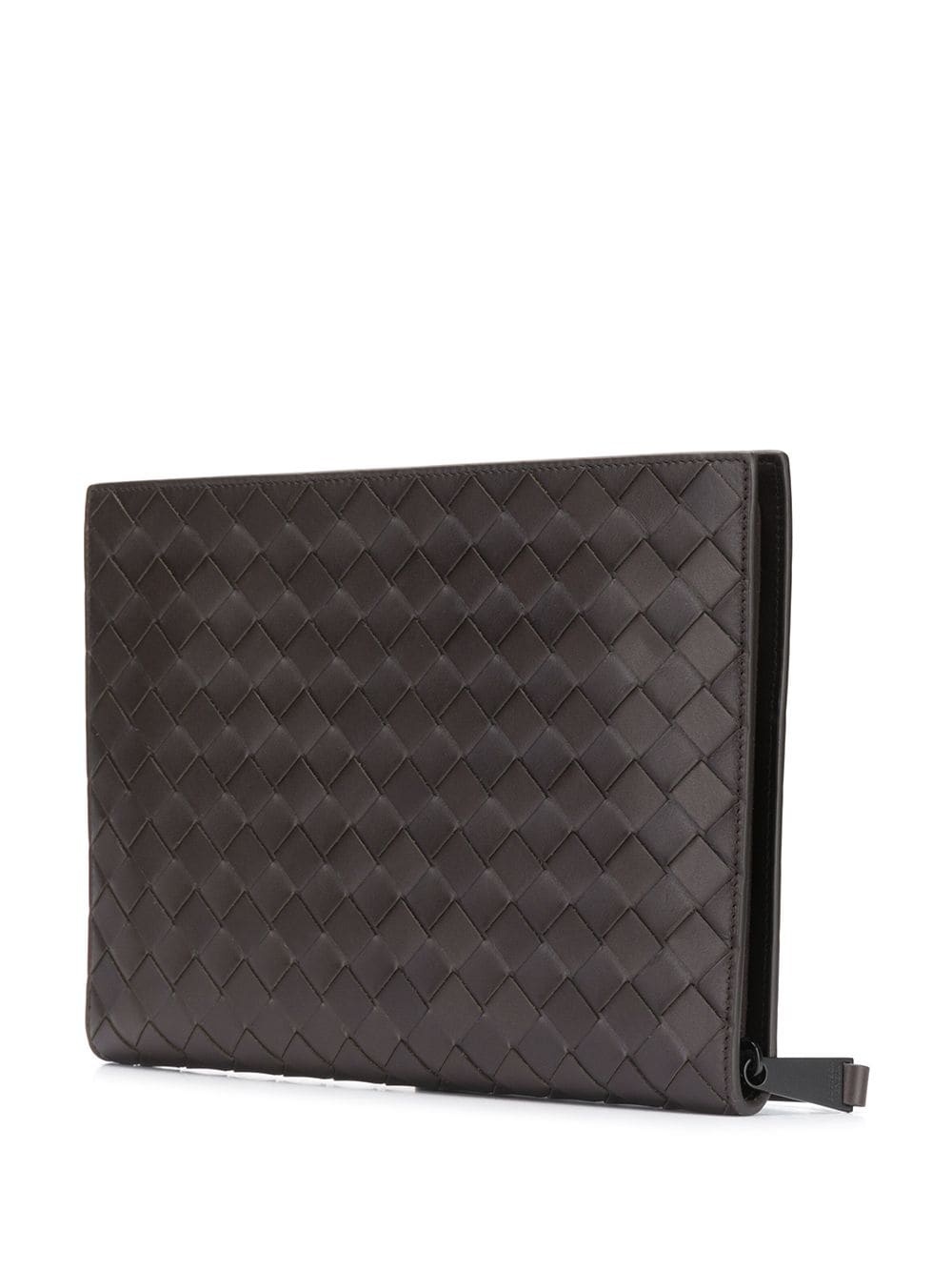 intrecciato weave clutch - 3