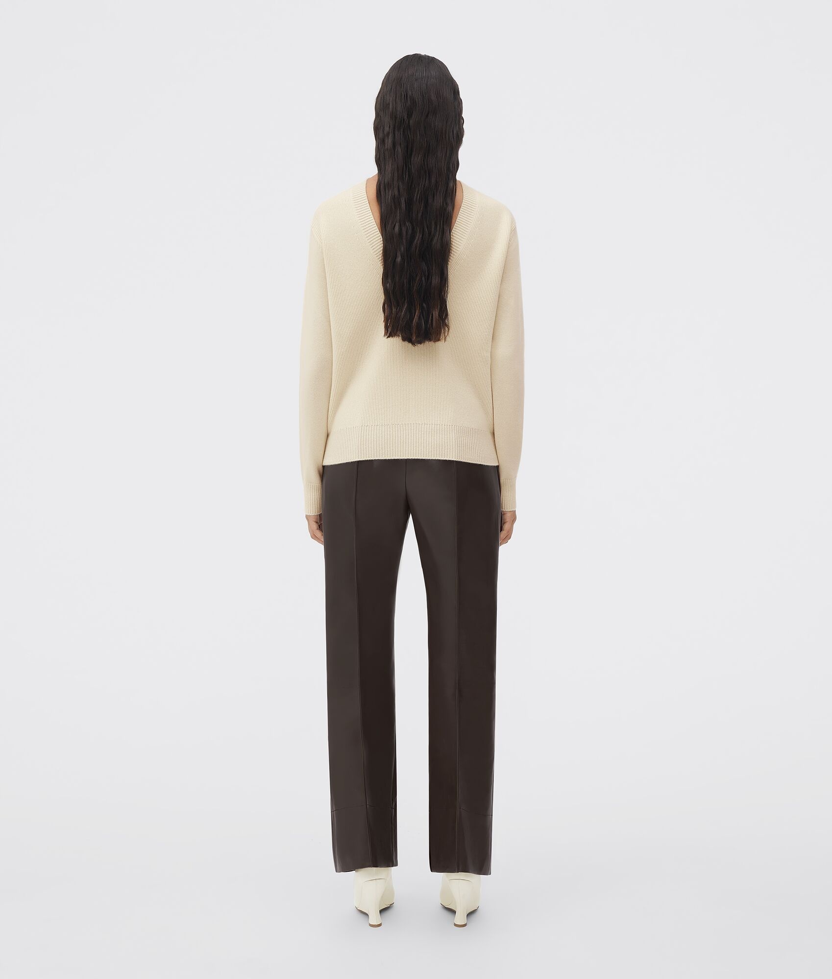 medium weight compact cashmere jumper - 6