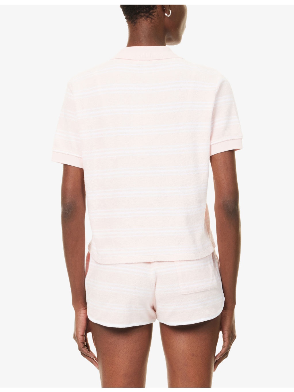 SRC Terry Striped Cotton Polo Shirt - 4