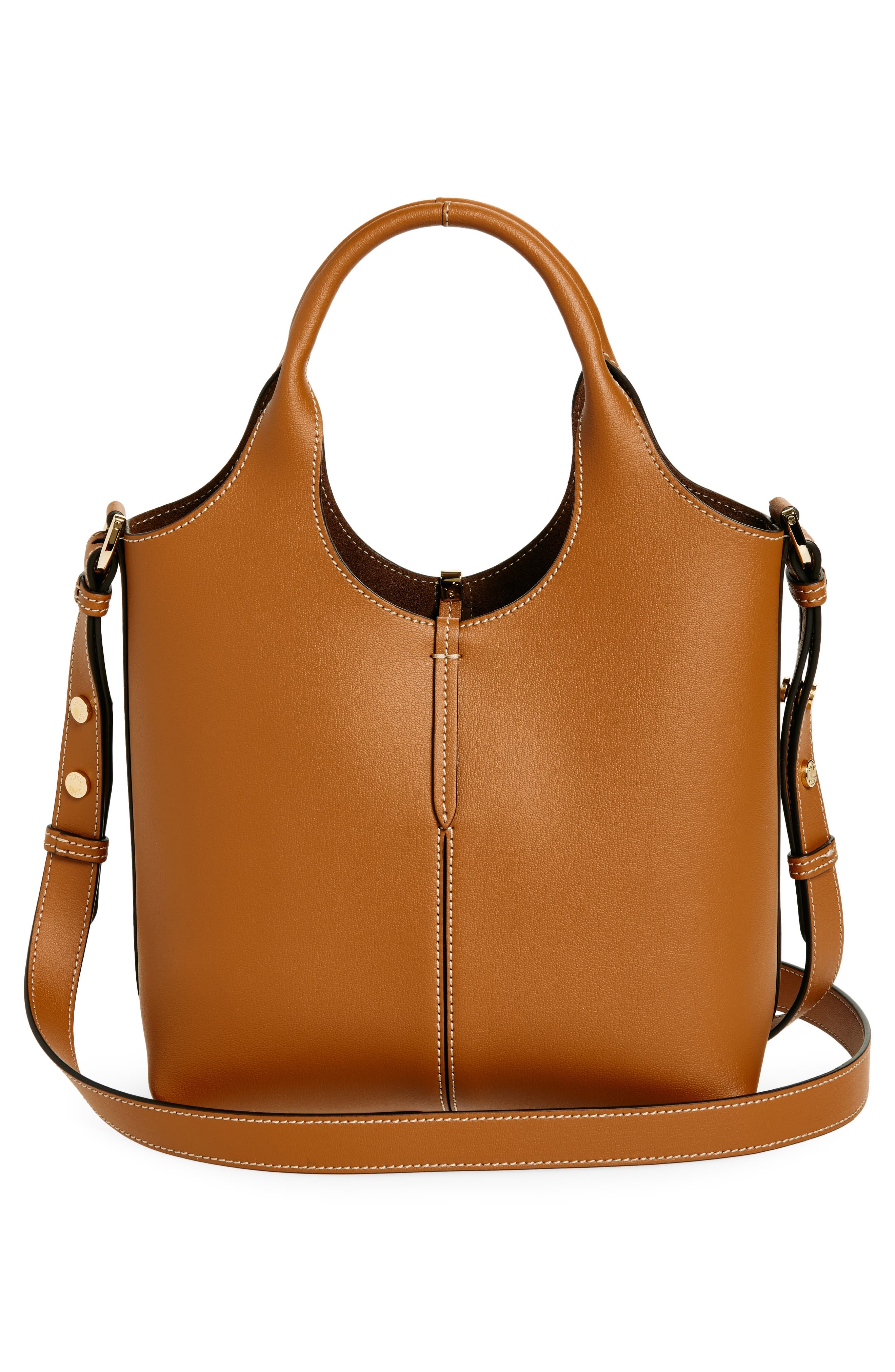 Tod's Mini Leather Shopping Bag Tote in Kenia Scuro at Nordstrom - 4