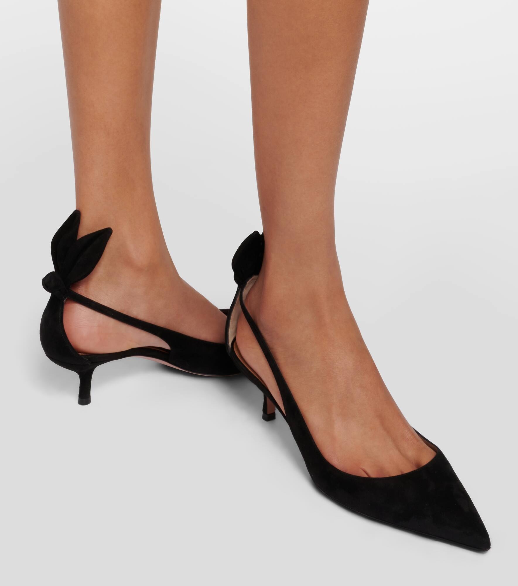 Bow Tie 50 suede pumps - 7