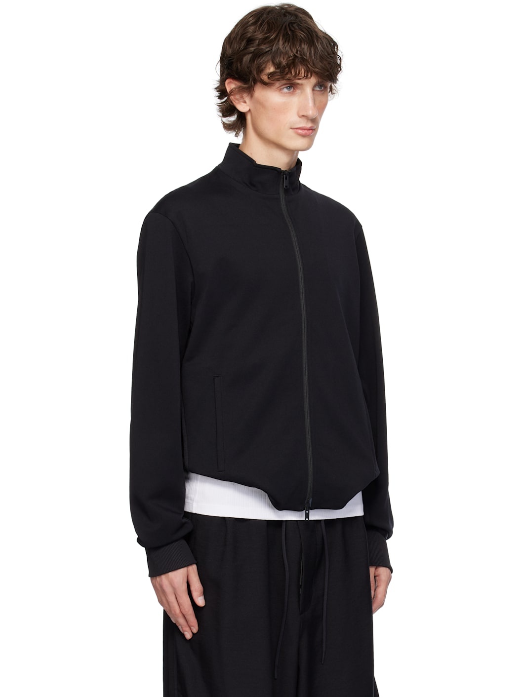 Black Lightweight Track Jacket - 2