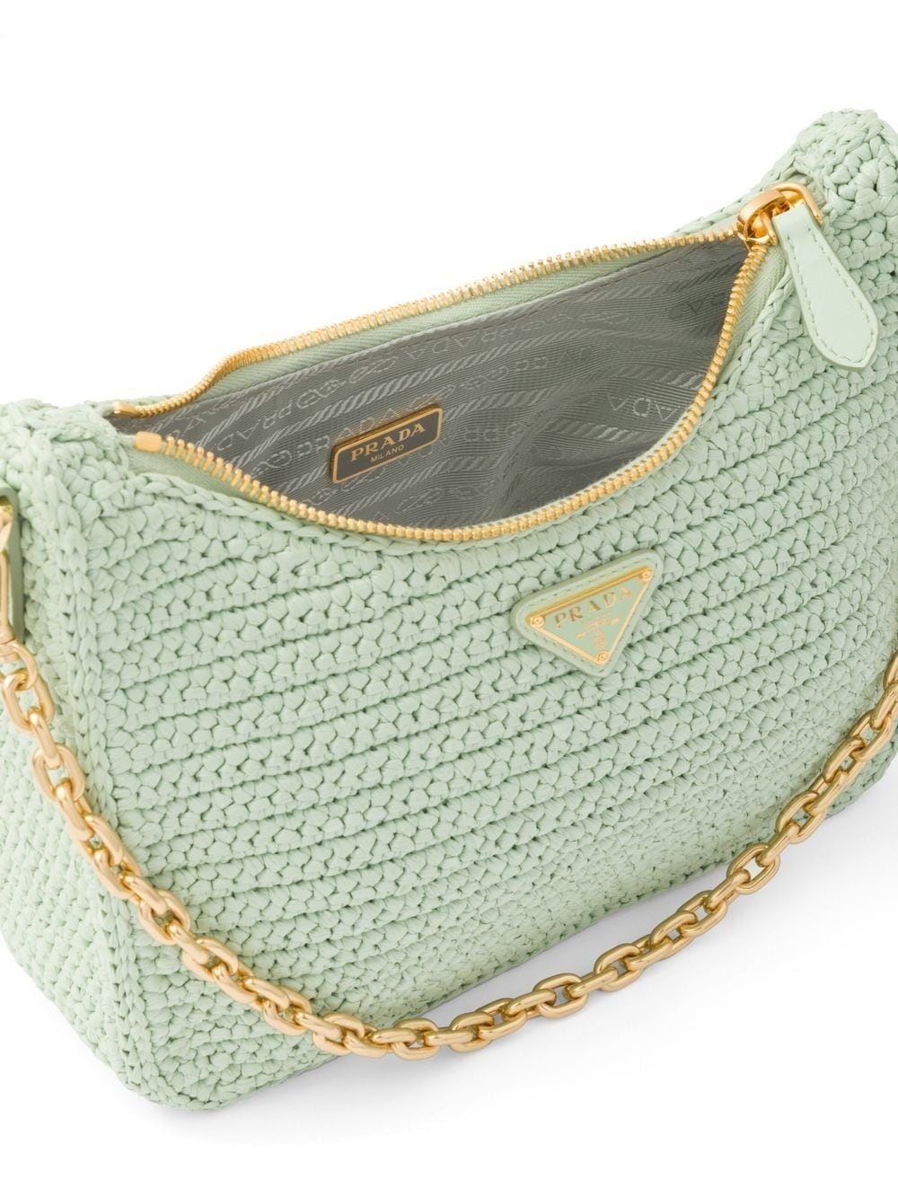 Re-Edition 2005 raffia shoulder bag - 4