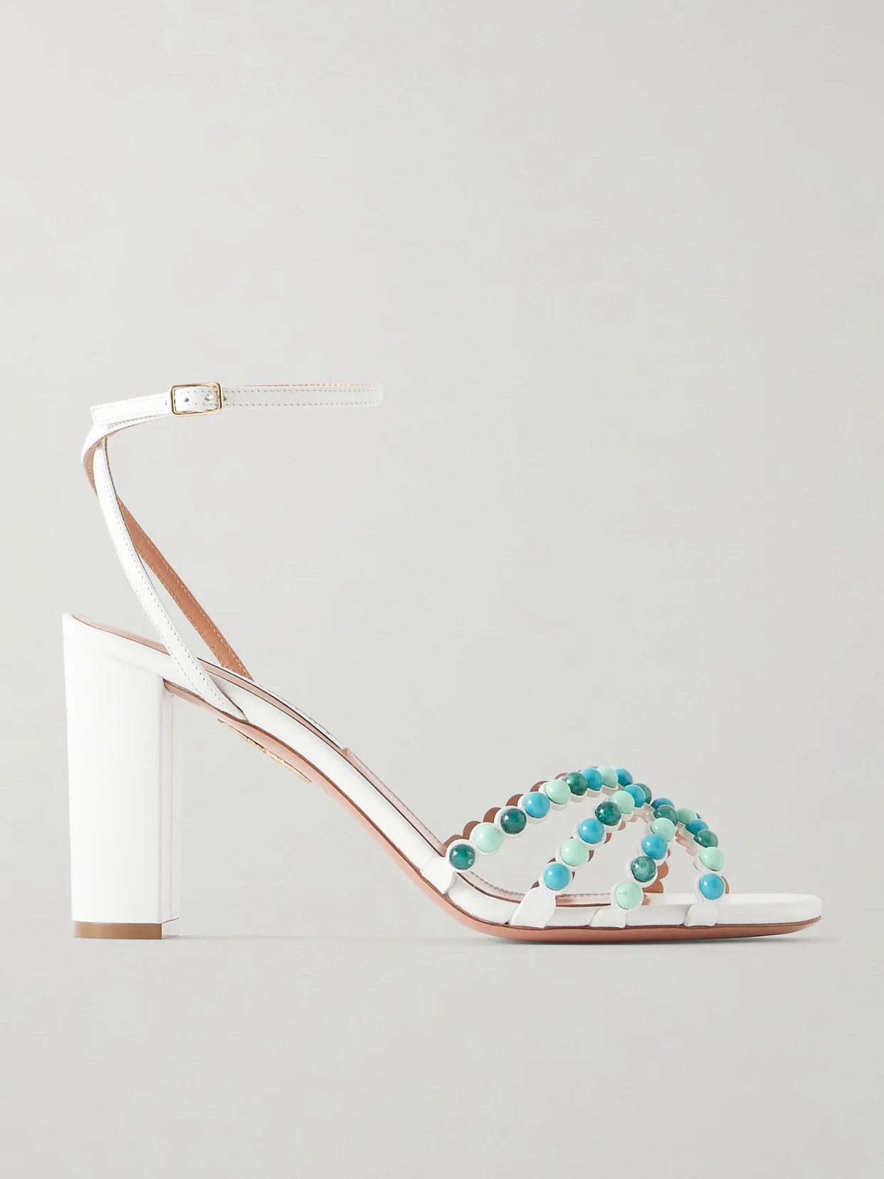 Gemma 85 Embellished Leather Sandals - 1