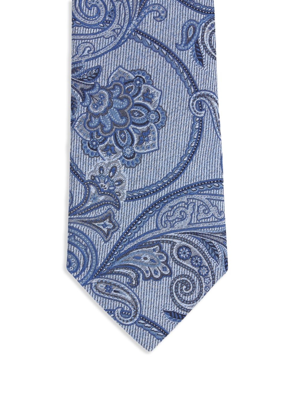 micro-stripe paisley tie - 2