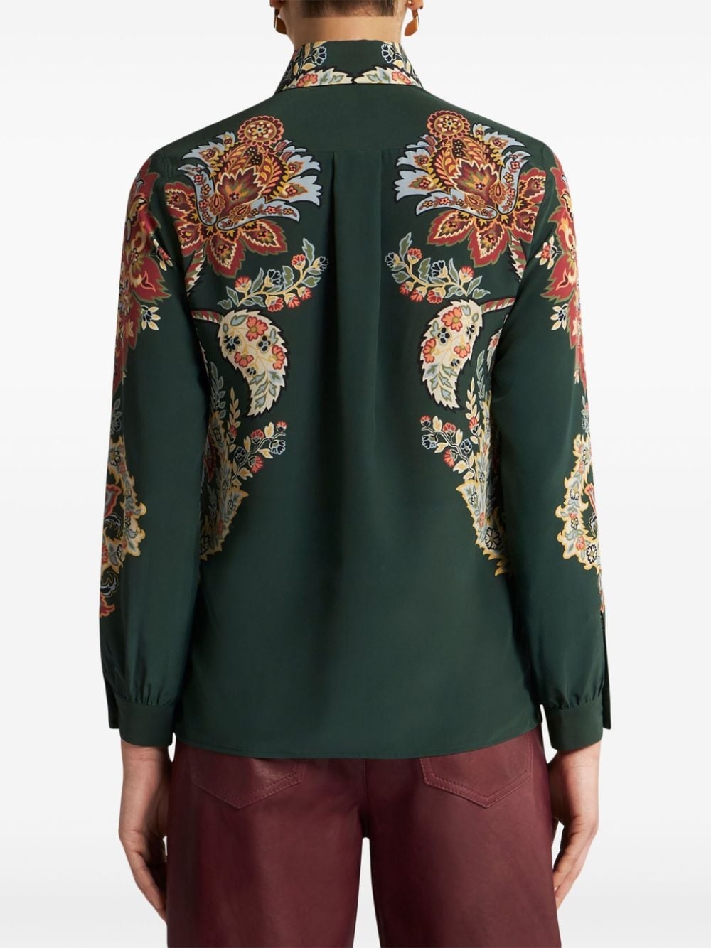 paisley-print silk shirt - 4