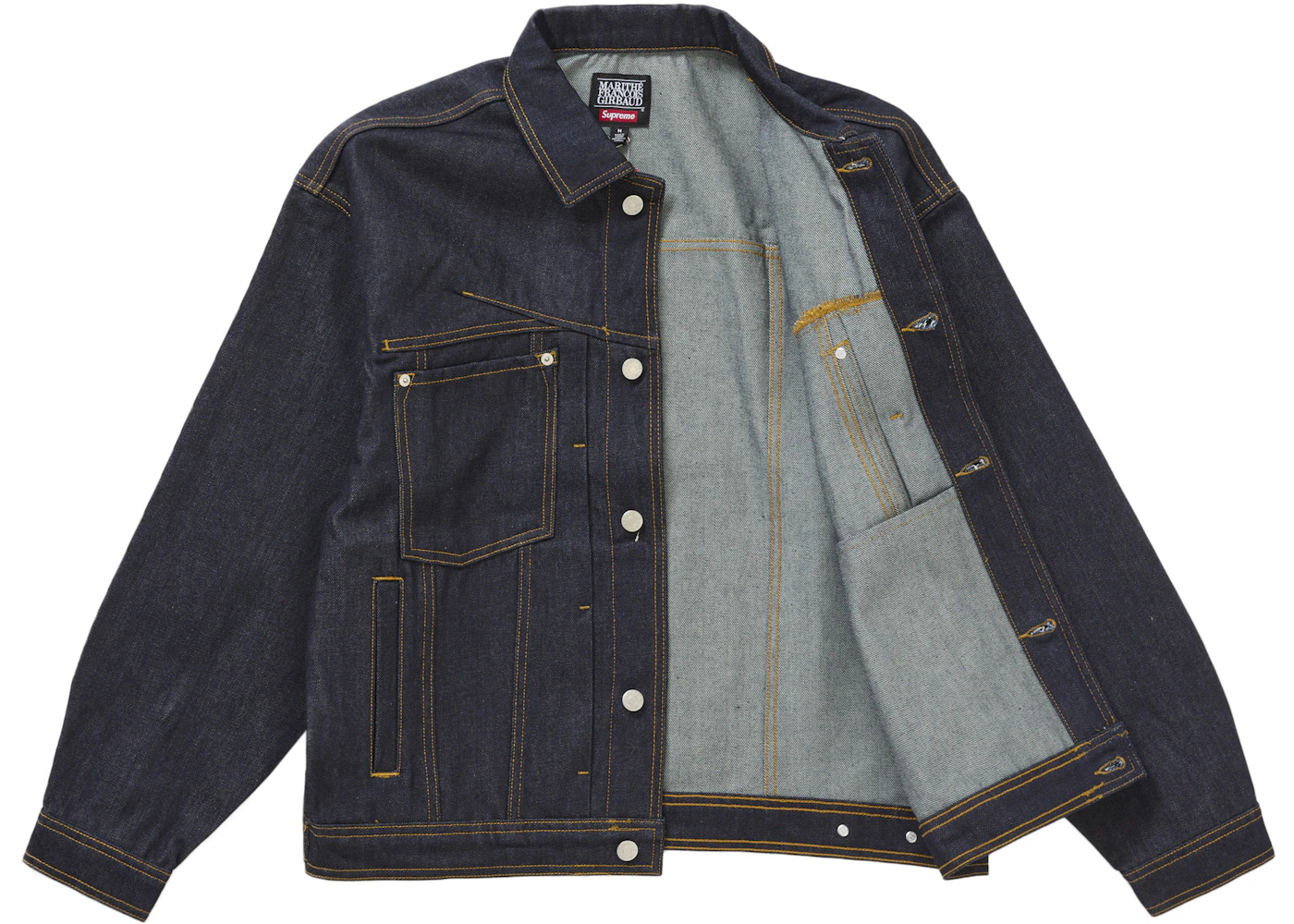 Supreme Marithé + François Girbaud X-Seam Denim Trucker Jacket Dark Indigo - 2