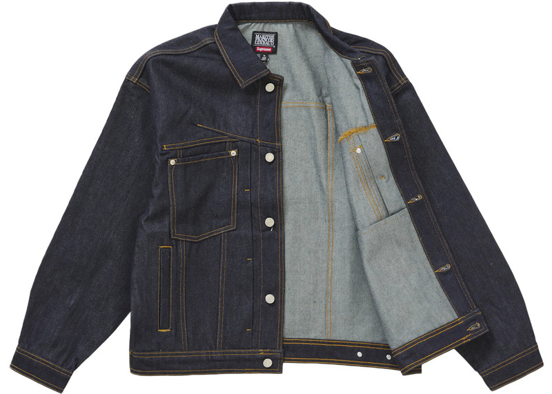 Supreme Supreme Marithé + François Girbaud X-Seam Denim Trucker Jacket Dark Indigo outlook