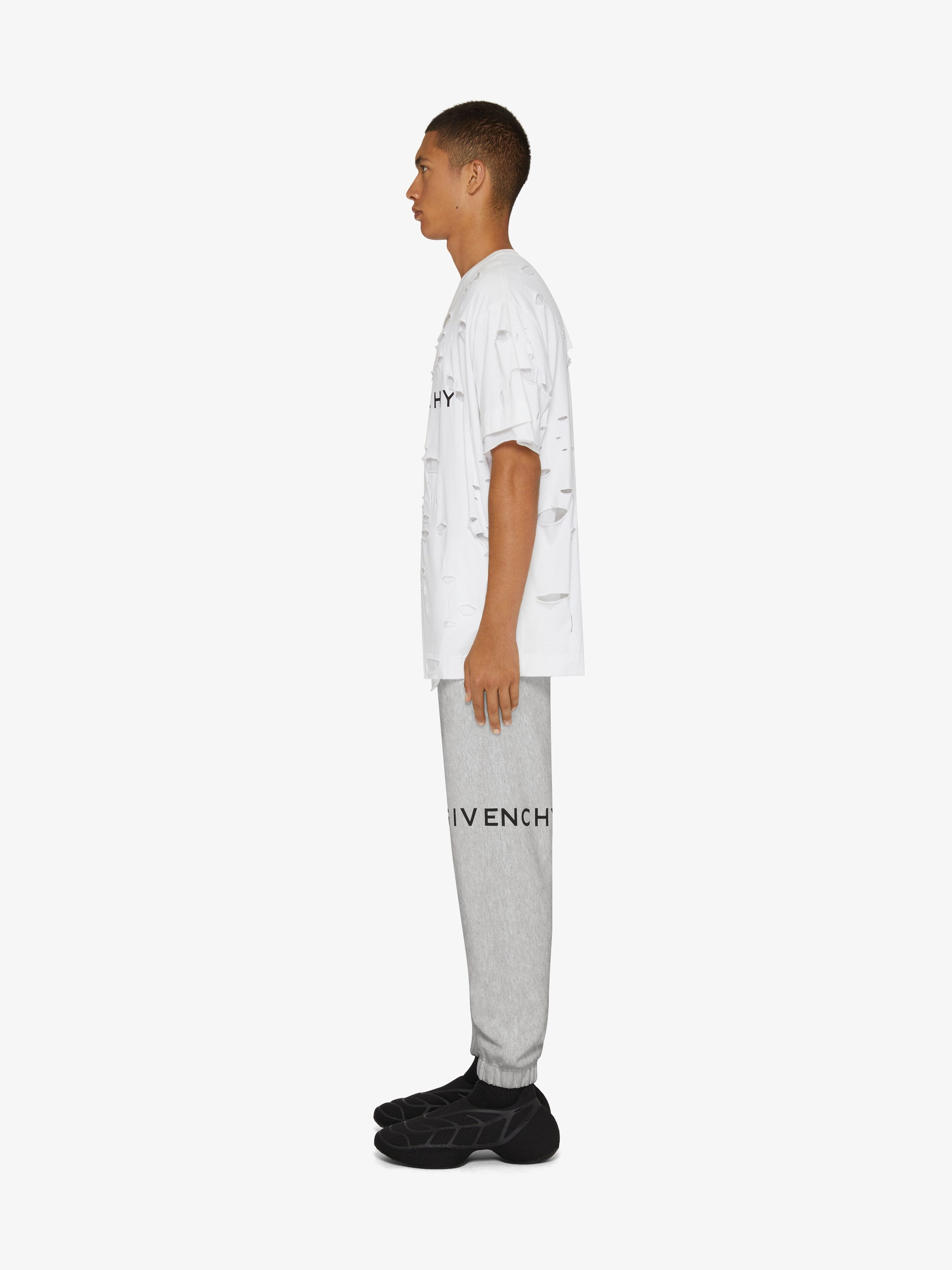 GIVENCHY ARCHETYPE SLIM FIT JOGGER PANTS IN FLEECE - 3