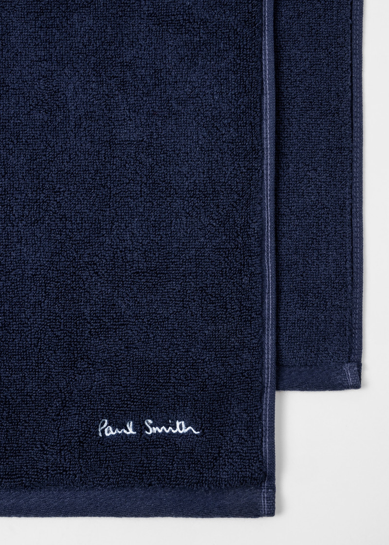 Navy 'Signature Stripe' Hand Towel 4