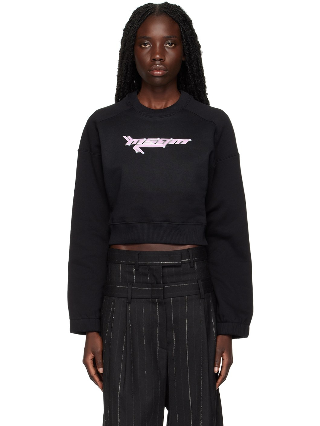 Black Graphic Sweatshirt - 1