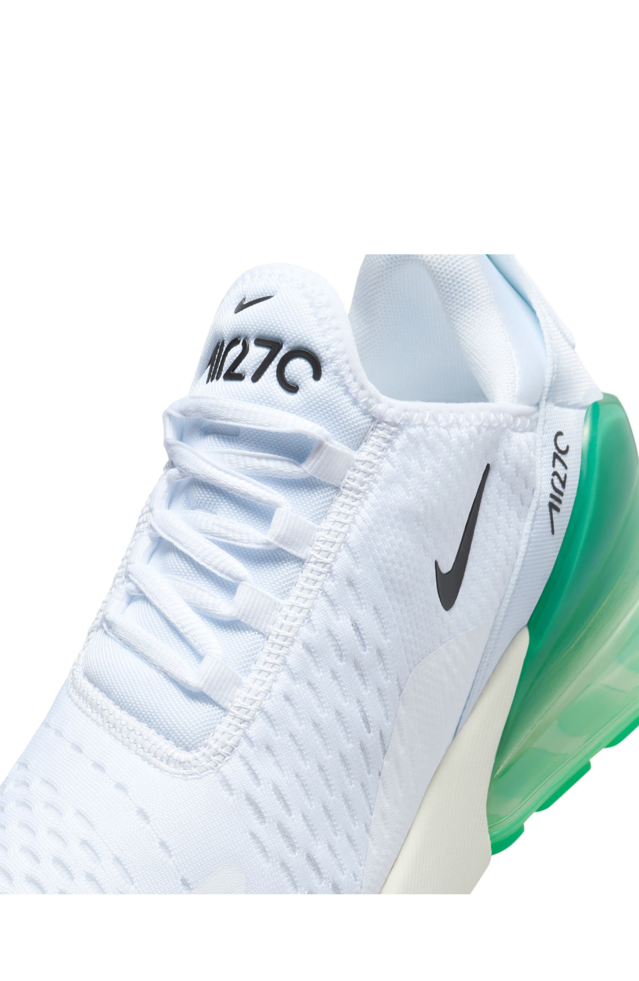Nike Air Max 270 Sneaker in White/Black/Green at Nordstrom - 8