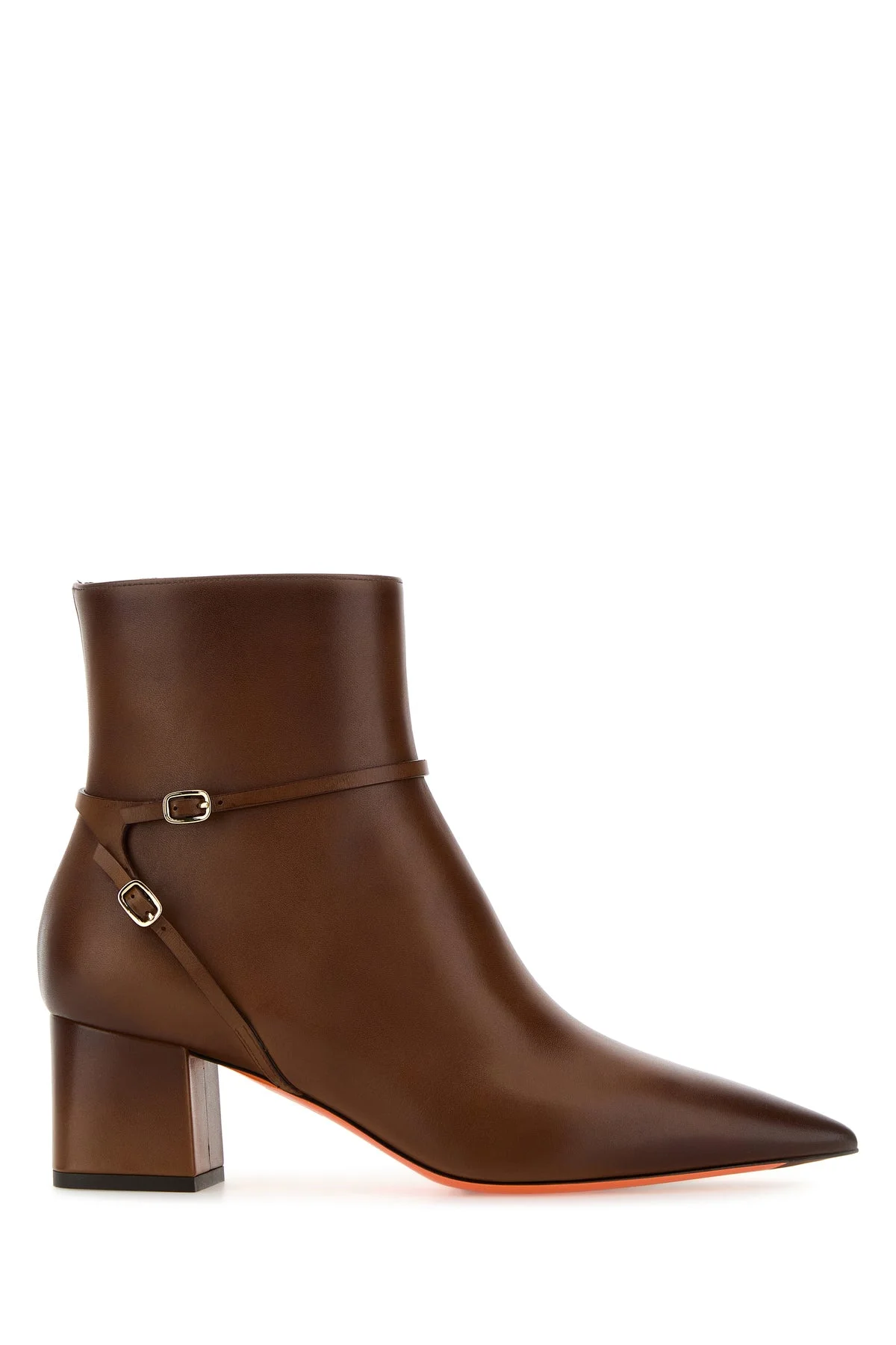 Brown leather Blondie ankle boots - 1