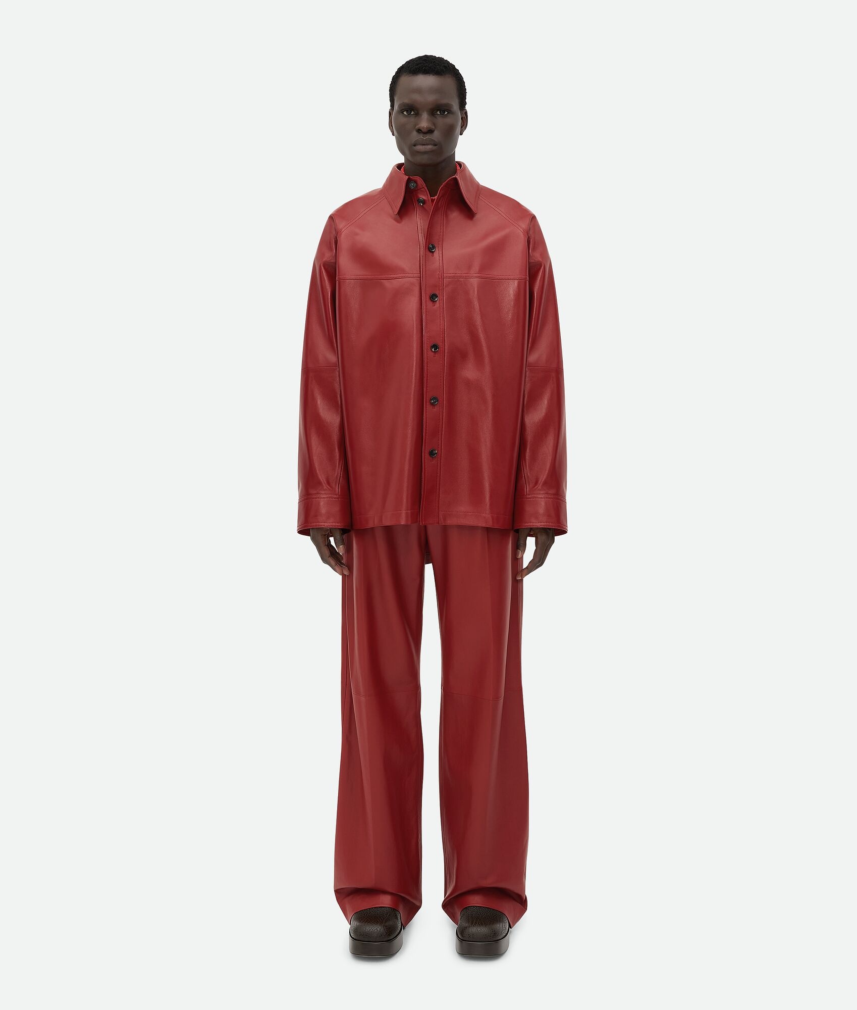 Leather Oversized Blouson - 4
