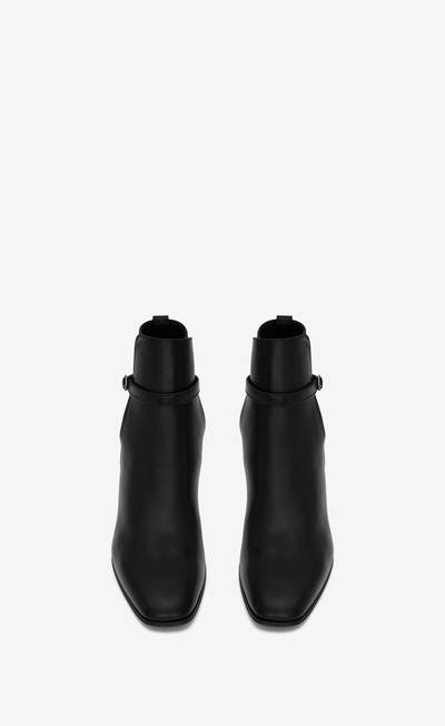 SAINT LAURENT terry jodhpur boots in smooth leather outlook