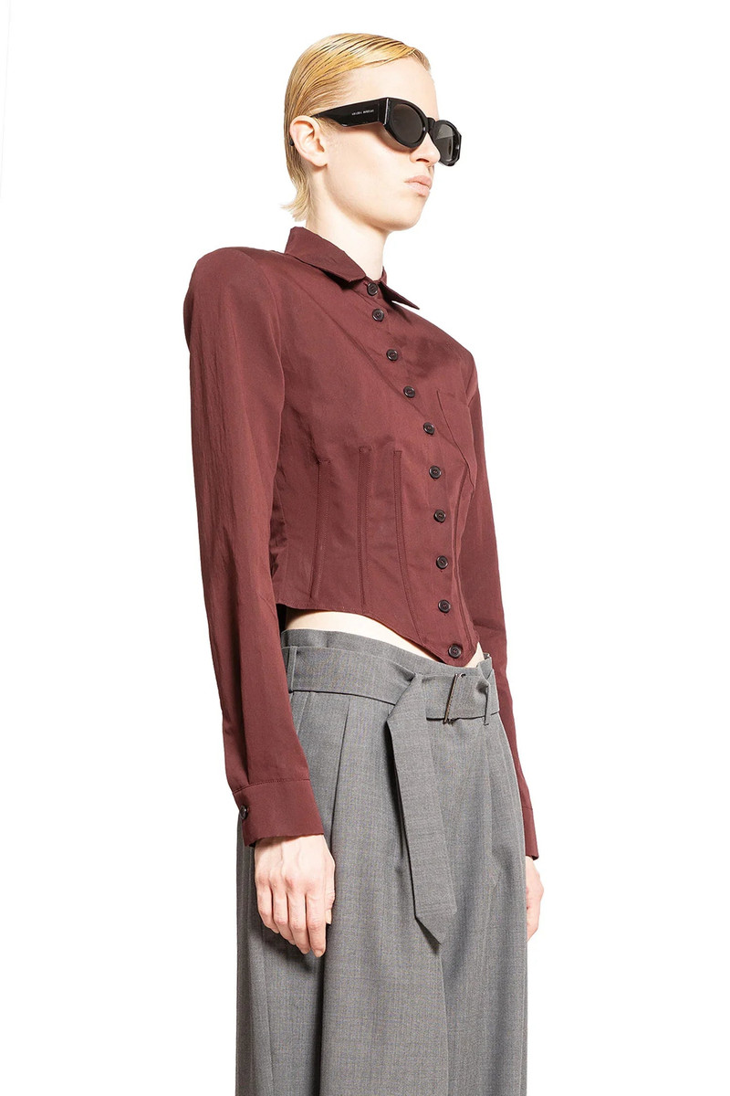 MAGDA BUTRYM Cropped-Corset-Shirt-In-Cotton-Silk outlook