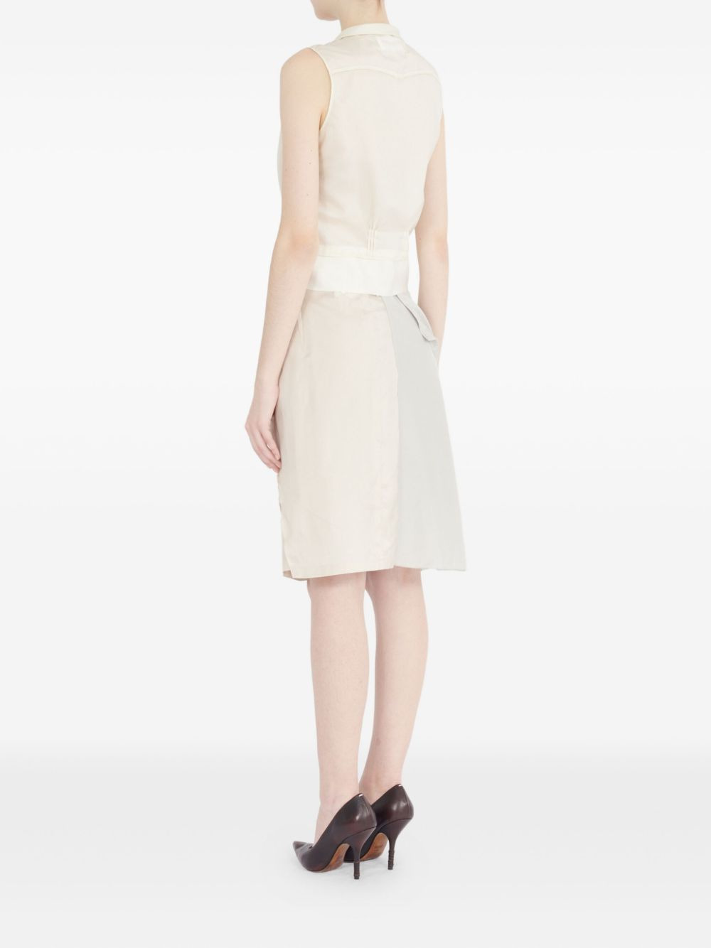 pleated sleeveless blouse - 6