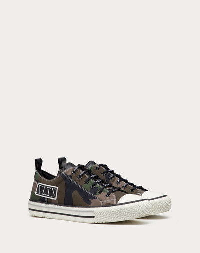 Valentino Giggies Camouflage Low-top Fabric Sneaker outlook