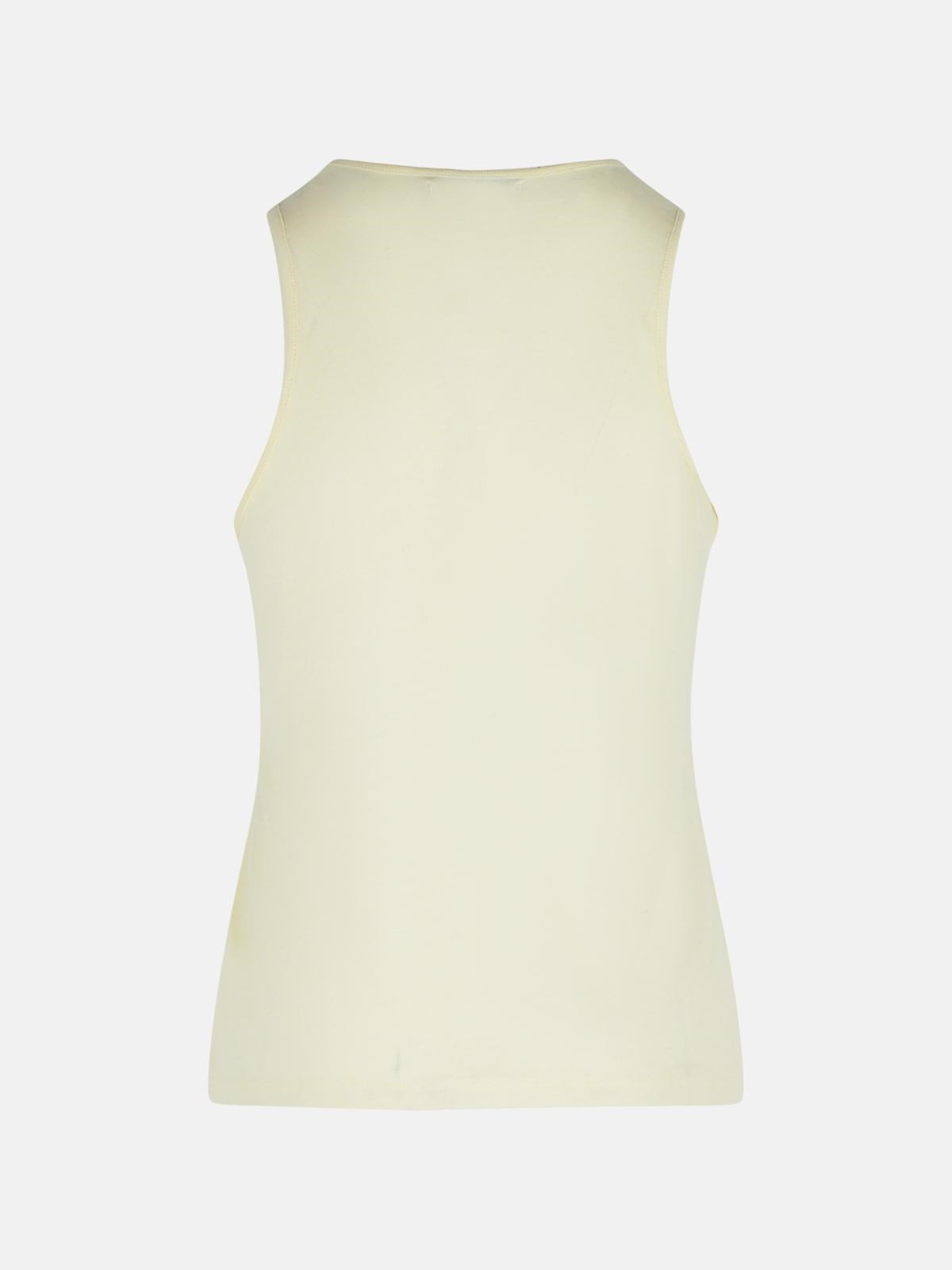 IVORY WOOL BLEND TANK TOP - 3