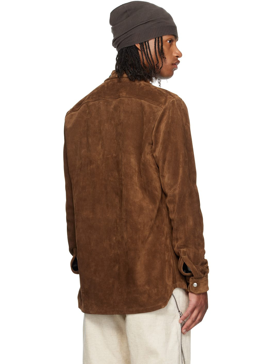 Brown Concordians Larry Fogpocket Suede Jacket - 3