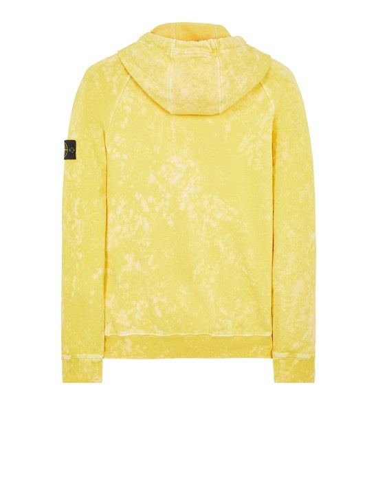 61338 COTTON FLEECE + OFF-DYE OVD TREATMENT_ GARMENT DYED YELLOW - 2