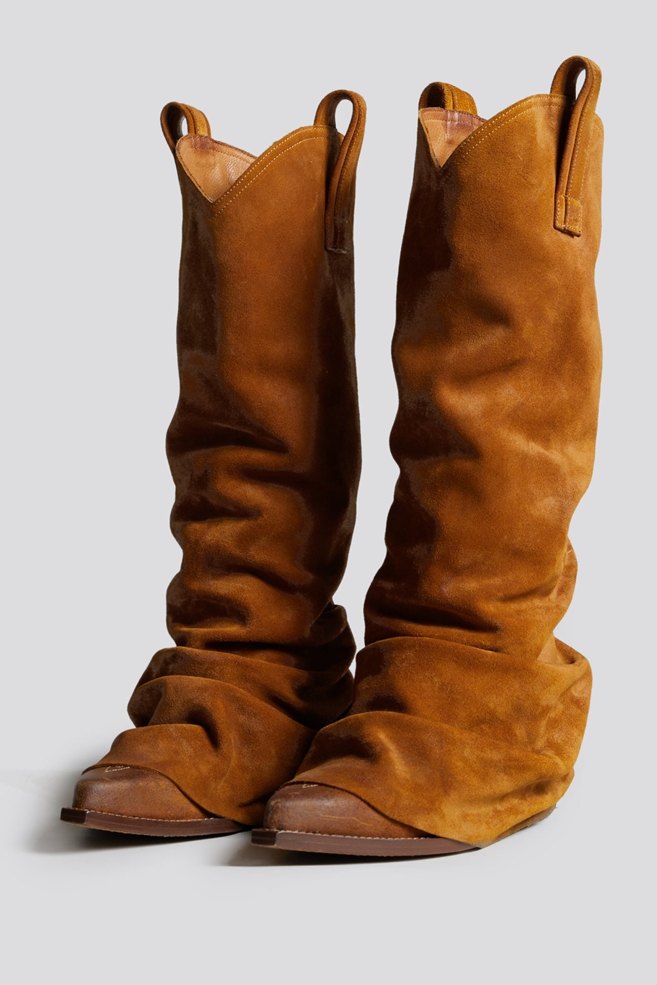 MID COWBOY BOOT - LIGHT BROWN - 1