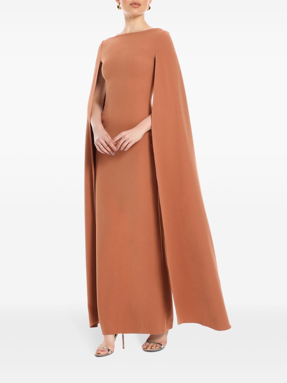The Sadie cape-design maxi dress - 2