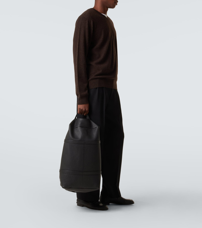 The Row Gio leather duffel bag outlook