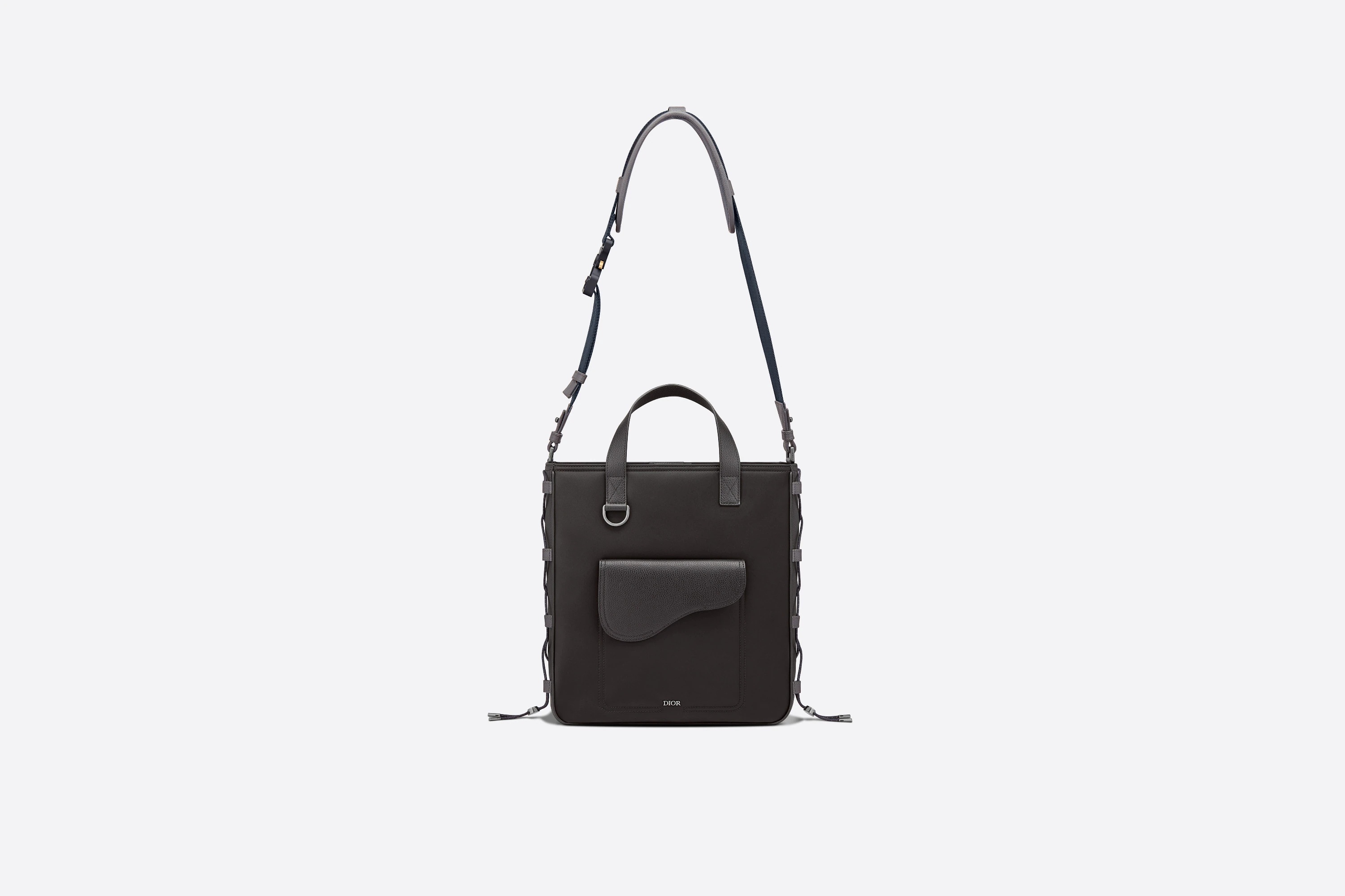 DIOR AND SACAI Saddle Tote with Shoulder Strap - 4