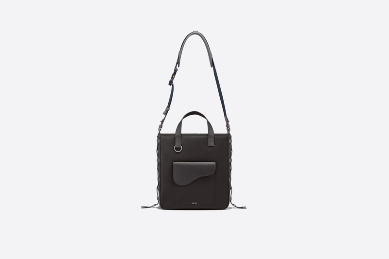 DIOR AND SACAI Saddle Tote with Shoulder Strap 4