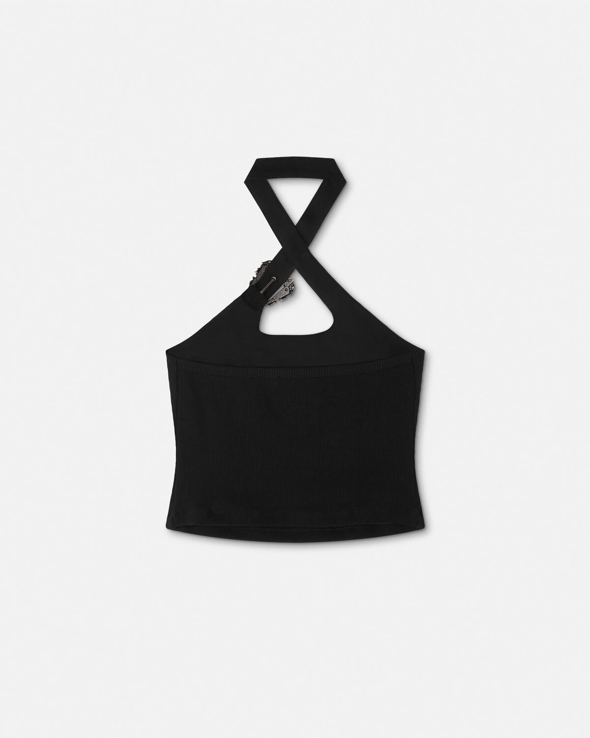 Baroque Buckle Ribbed Top - 3