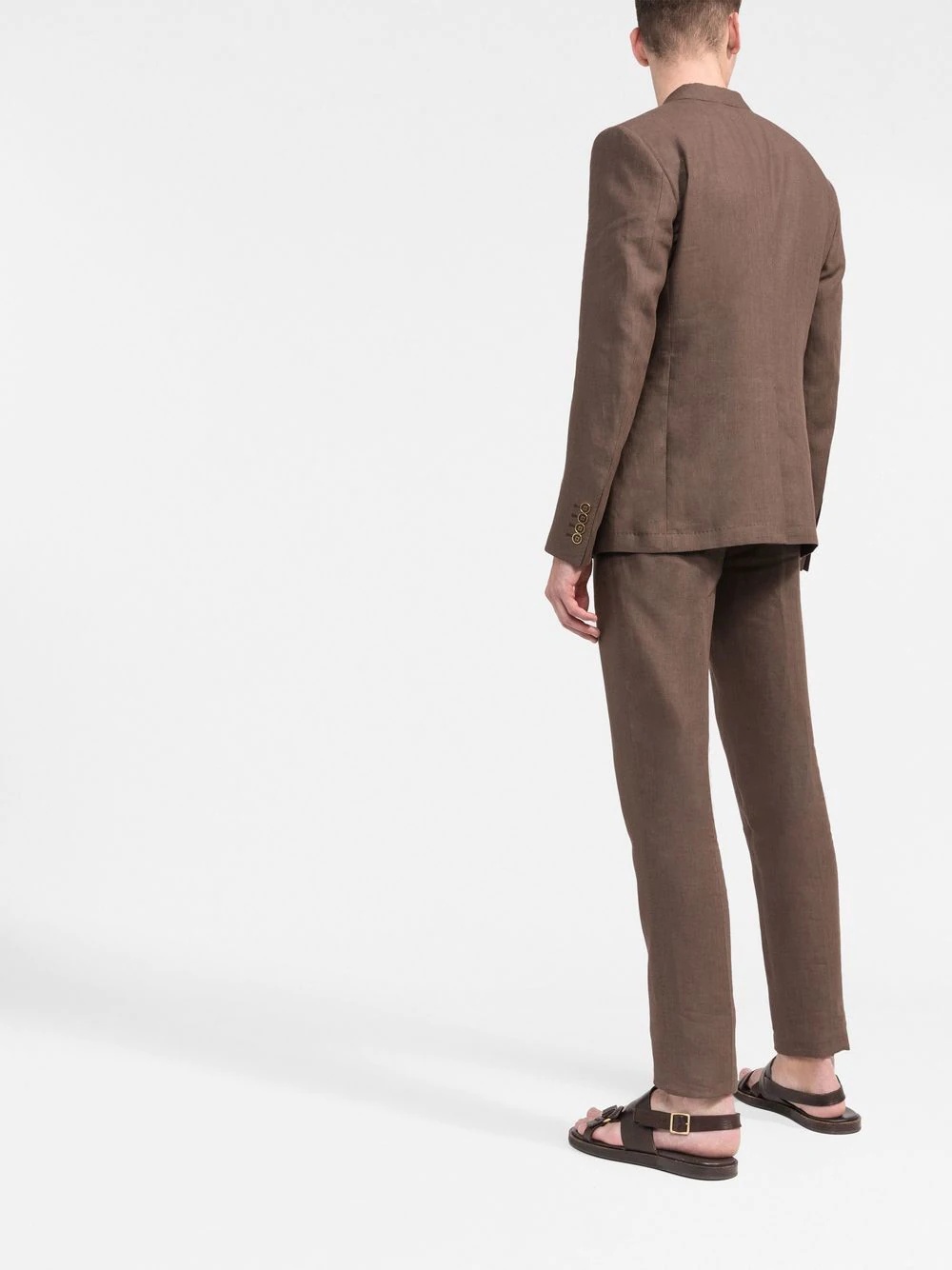 double-breasted trouser suit - 4