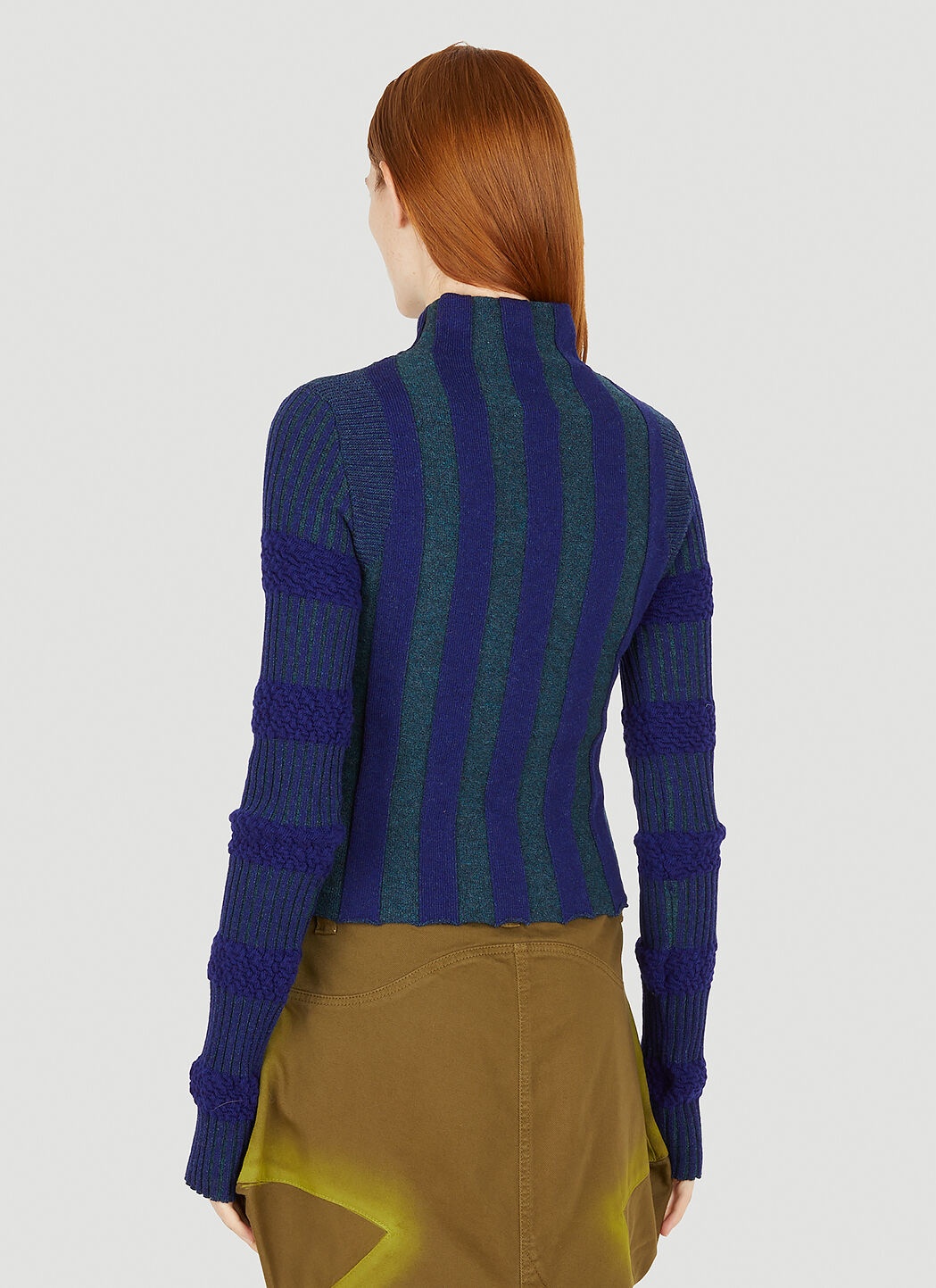 Ribbed Knit Sweater - 4