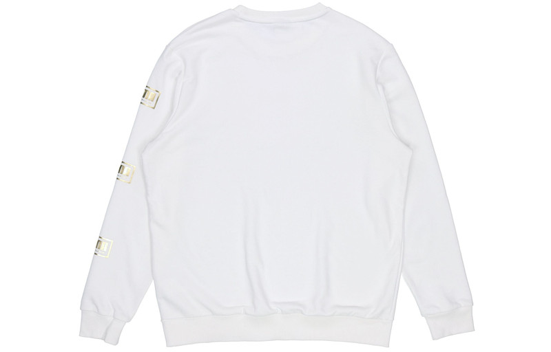 PUMA PUMA Holiday logo Bronzing Printing Casual Sports Round Neck Pullover White 586348-02 outlook