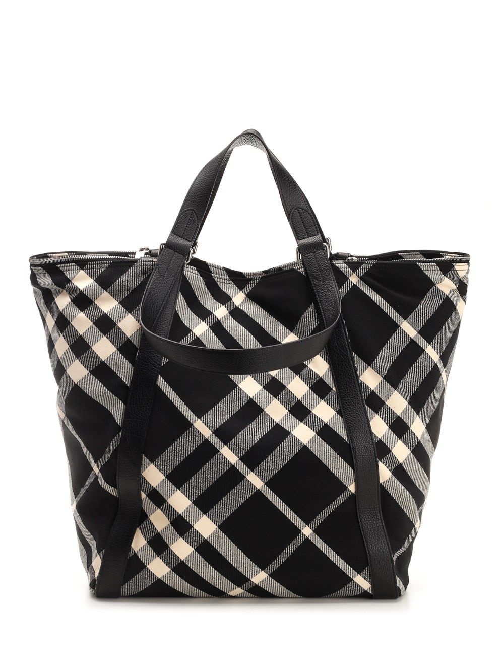 Check Handbags Black - 3